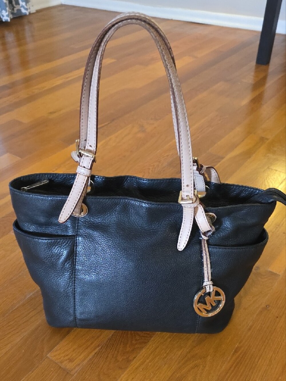 Michael Kors Black & Gold Tote Bag